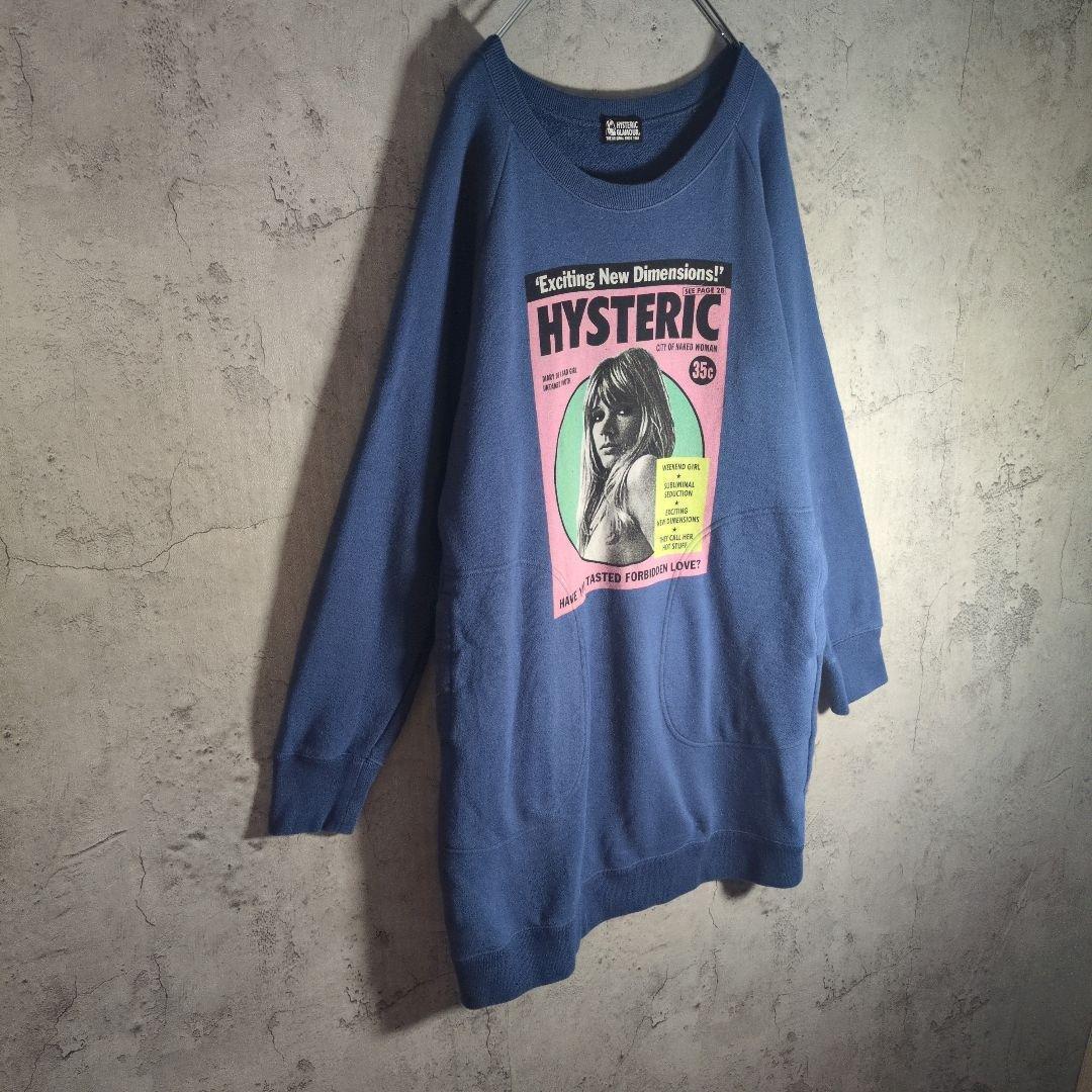 HYSTERIC GLAMOUR プリント スウェット ワンピース 日本製