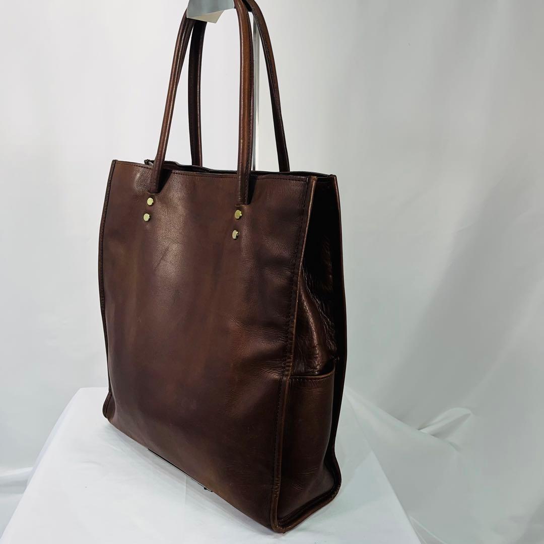 SOMES ソメスサドル　レザー ビジネスバッグ　トート　ブラウン　男女兼用