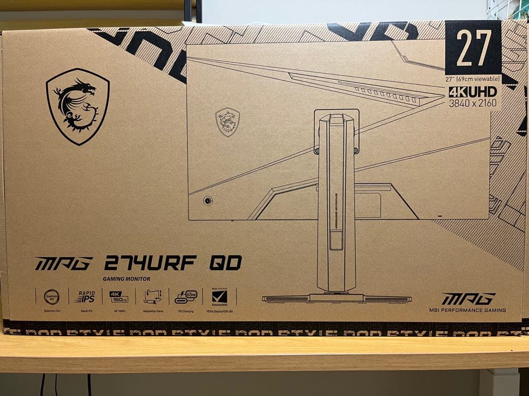 MSI MAG 274URF QD 27インチ 4K UHDモニター