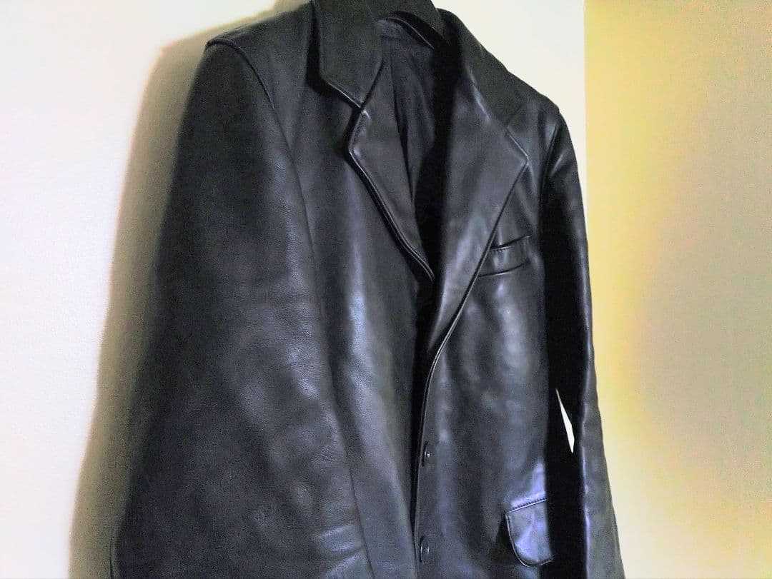 ✨週末値下げ✨Schott✰レザー テーラードジャケット【黒】38インチ
