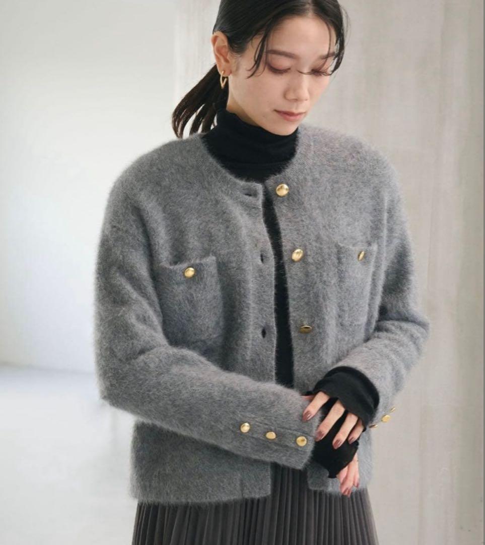 【結論シリーズ】グリーンレーベルリラクシング デイリーエリートカーデ グレー