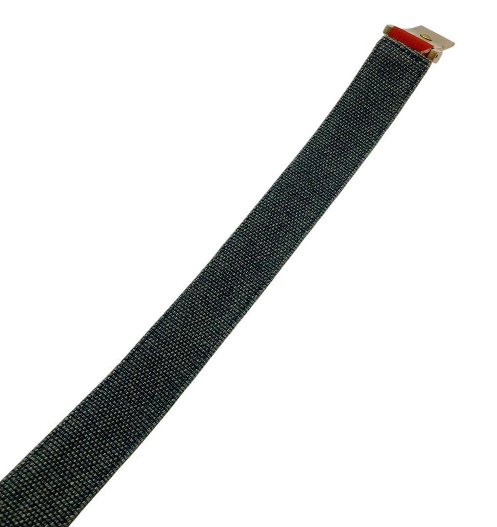 良品✨ シャネル ココマーク ロゴ ベルト キャンバス レッド