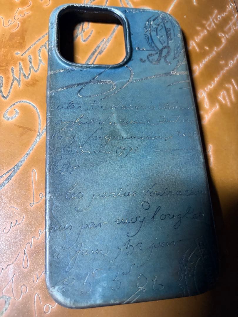 希少レアBerluti iPhone14PROMAX用 レザー