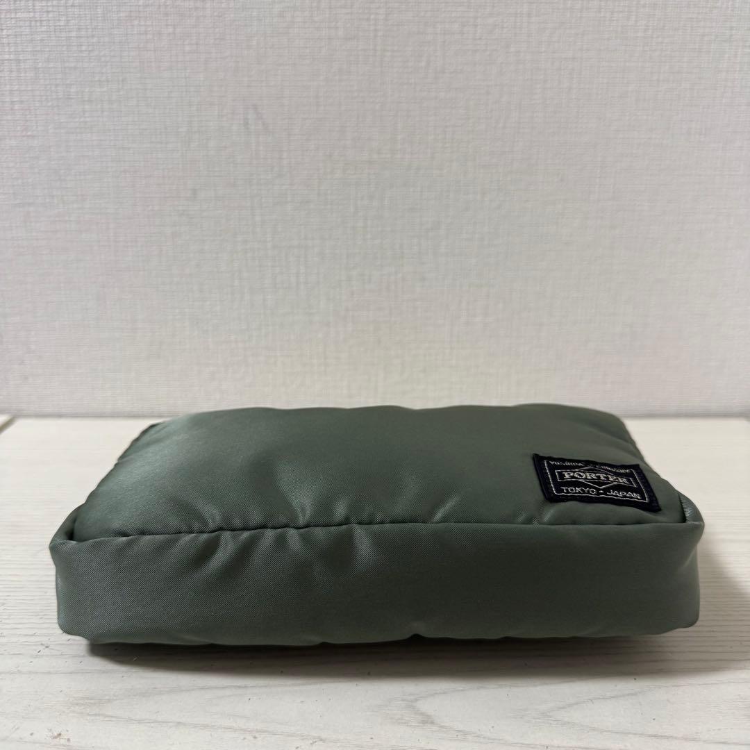 【最終モデル】新品同様　ポーター PORTER タンカー　ポーチ セージグリーン