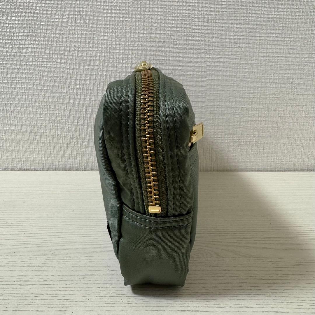 【最終モデル】新品同様　ポーター PORTER タンカー　ポーチ セージグリーン
