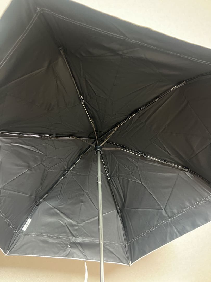 【3段折りたたみ日傘】COKAGE+ ブルー×ホワイト