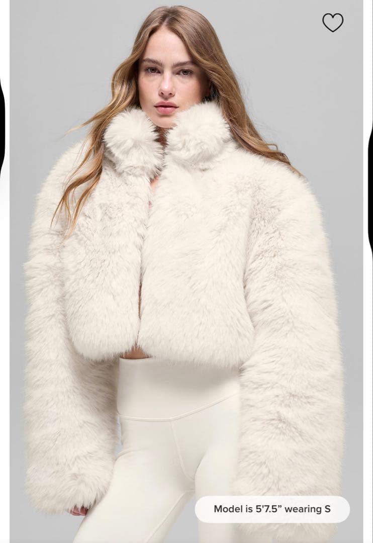 ジャケット・アウター alo Opulent Faux Fur Cropped Jacket