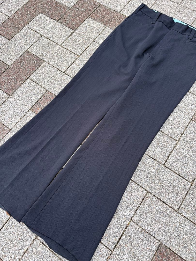 70〜80s TALONジップ　フレアスラックス　Lサイズ