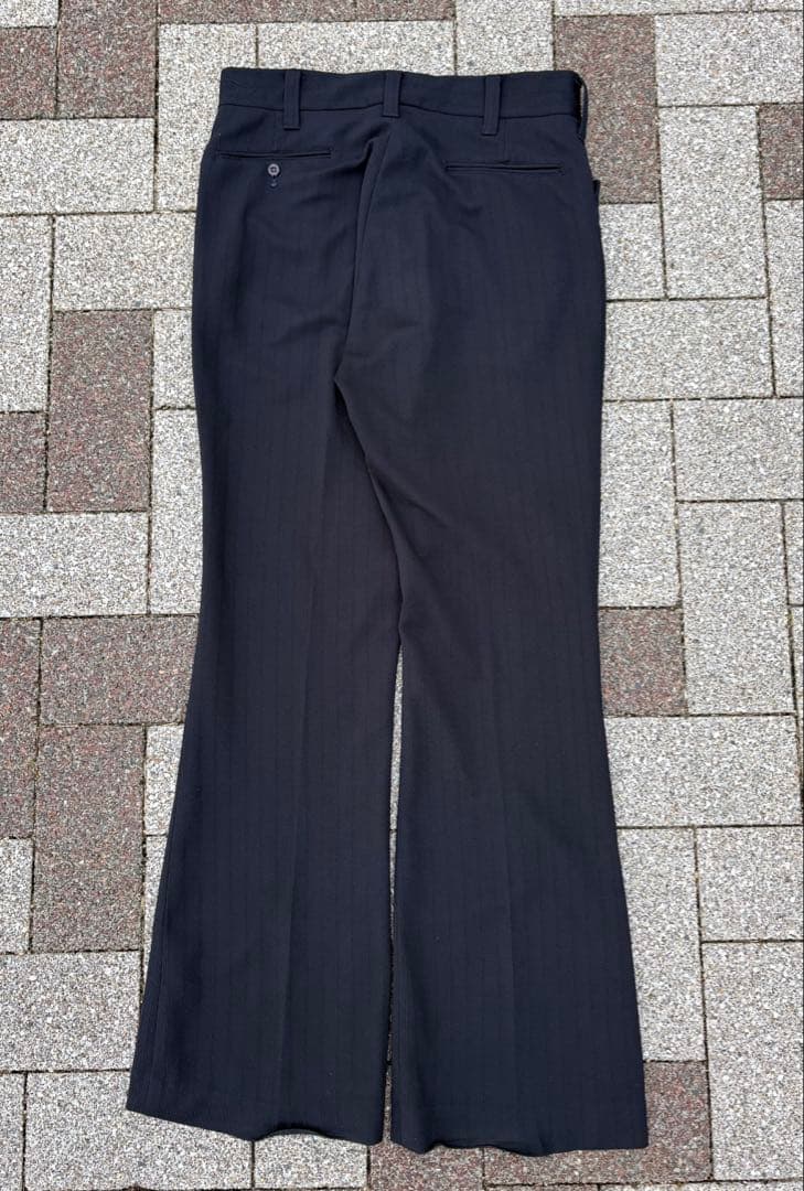 70〜80s TALONジップ　フレアスラックス　Lサイズ