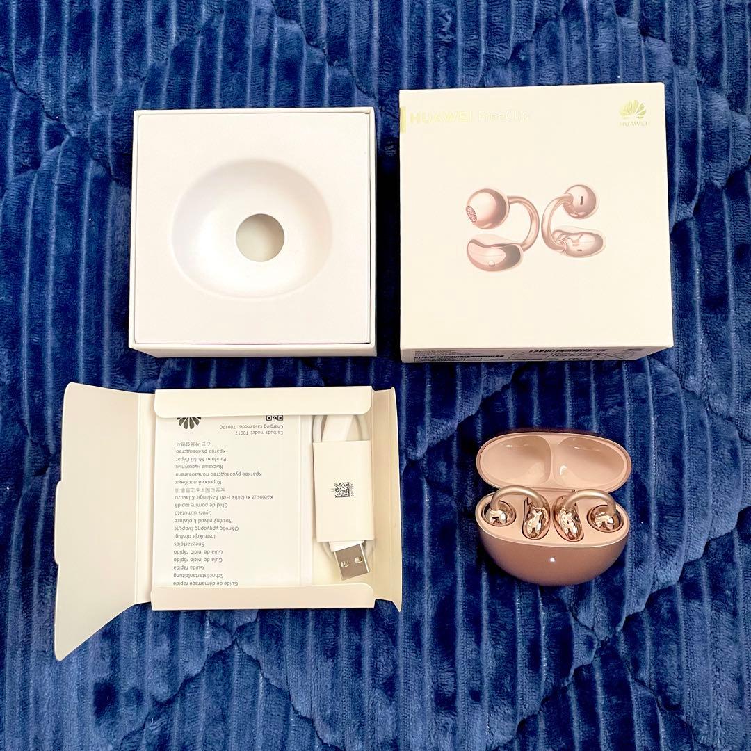 HUAWEI FreeClip ローズゴールド ワイヤレスイヤホン