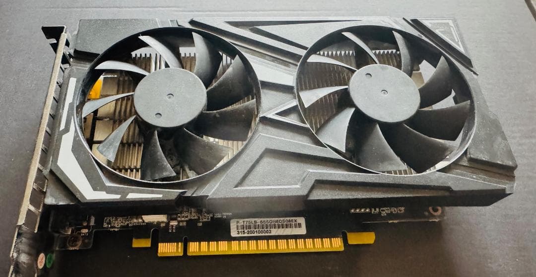 グラフィックボード　玄人志向　GF-GTX1650-E4GB/OC/DF　中古品