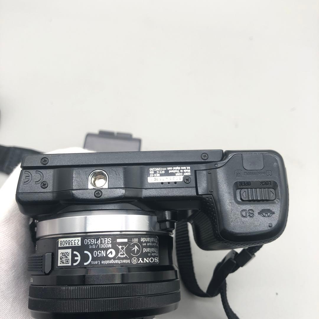 ソニー　SONY　一眼レフ　NEX-5T　ブラック　レンズ　フラッシュ　O