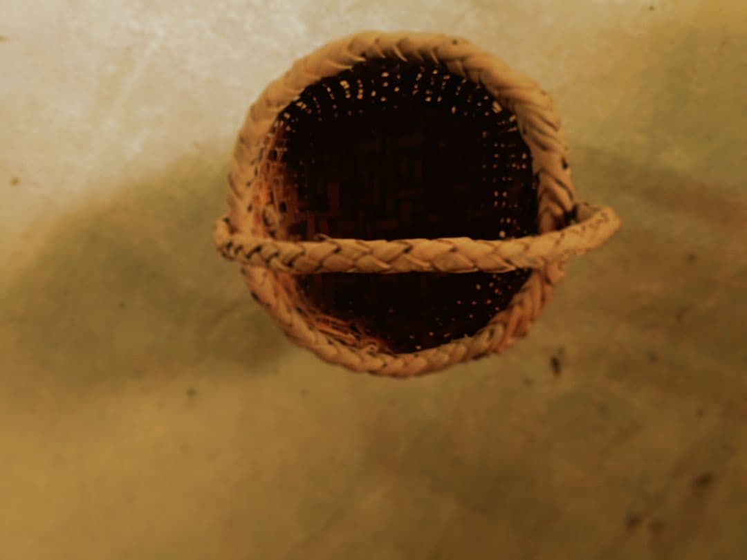 信州安曇野の山葡萄籠バック　里山手仕事