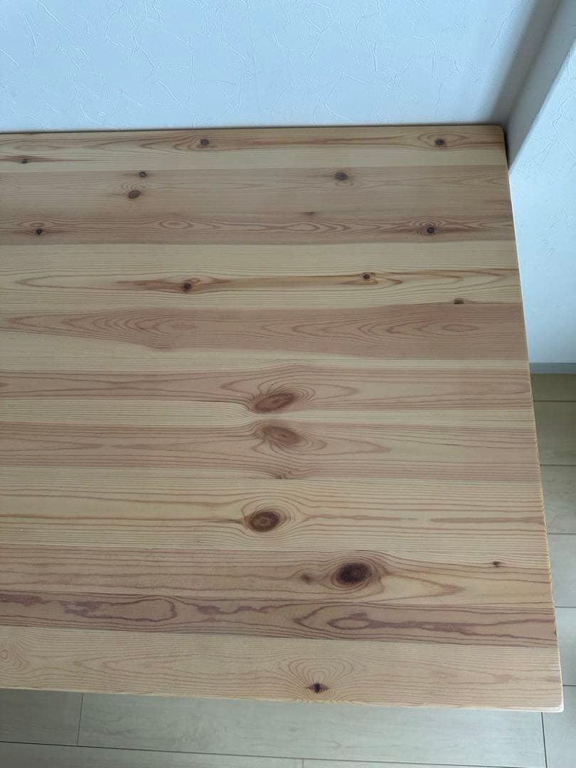 【美品】無印良品　パイン材デスク② 学習机　天然木