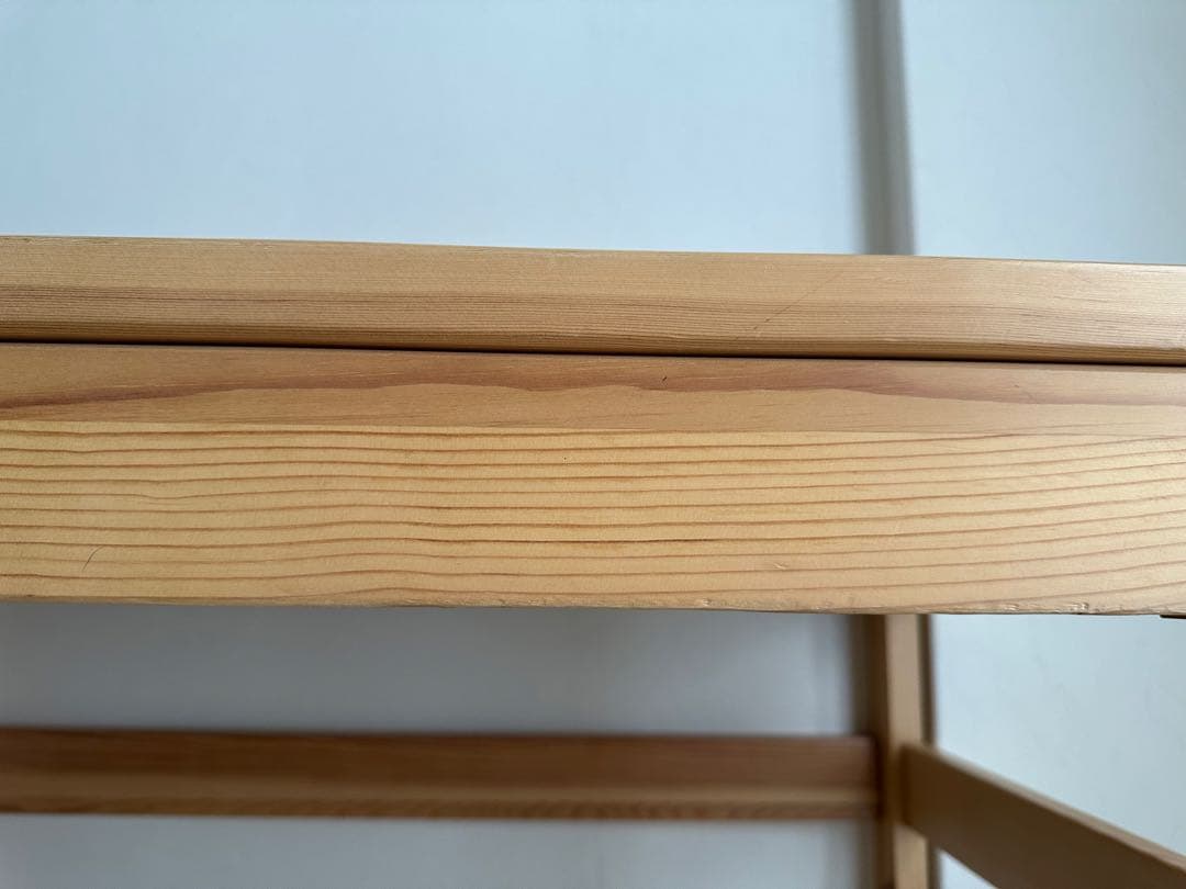 【美品】無印良品　パイン材デスク② 学習机　天然木