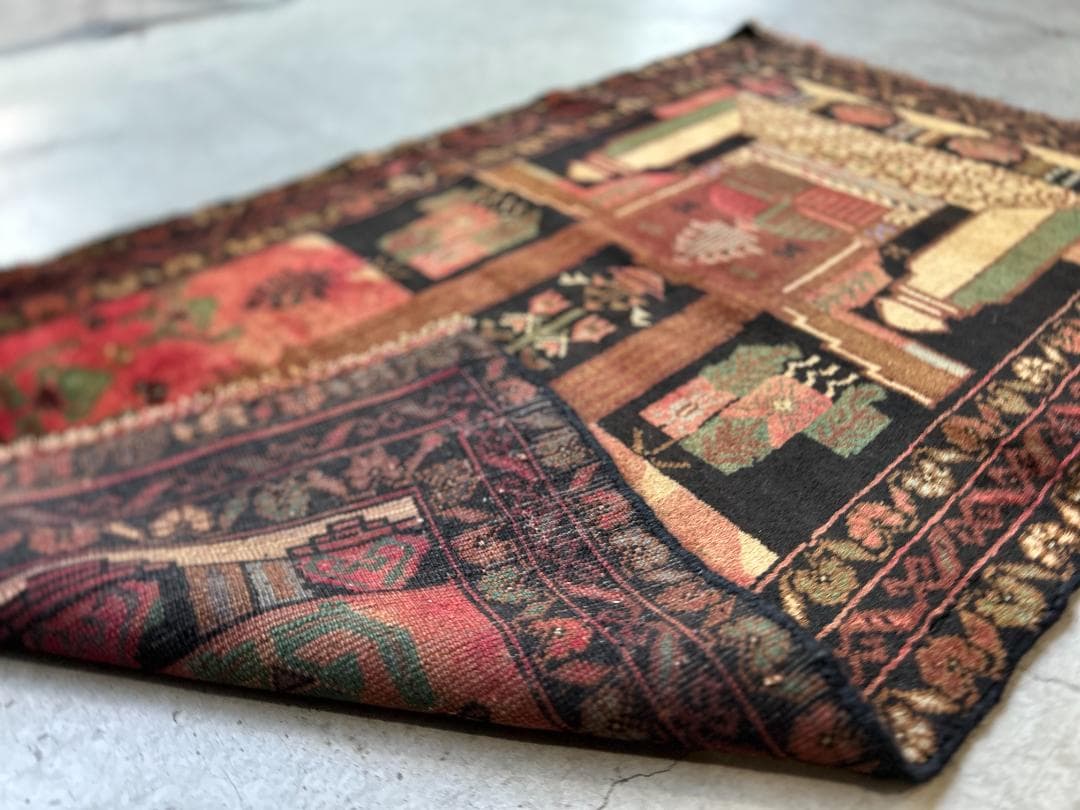 【vintage rug】アフガニスタン産｜75×130｜バルーチ族｜トライバル