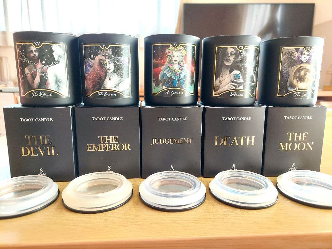 販売終了品☆タロットキャンドル５種セット/マリアオラクル　eight