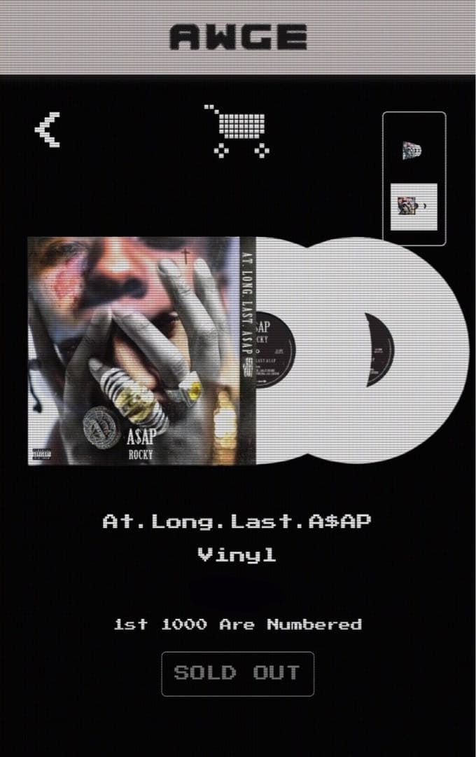 A$AP ROCKY AT.LONG.LAST.A$AP LPレコード