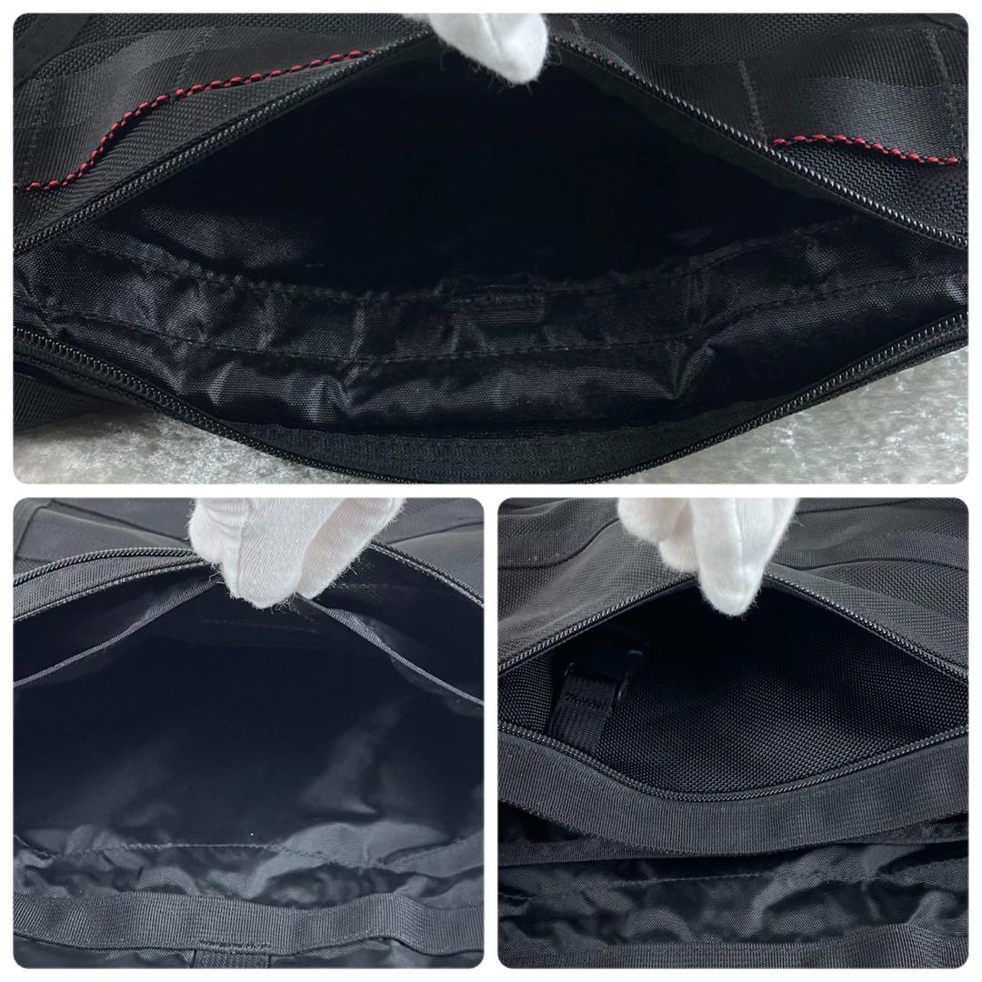 極美品 ブリーフィング ビームス別注 フリート メッセンジャーバッグ ブラック