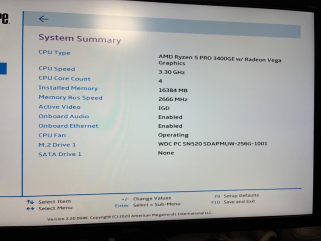 Windowsデスクトップ Lenovo ThinkCentre M75q-1 Tiny