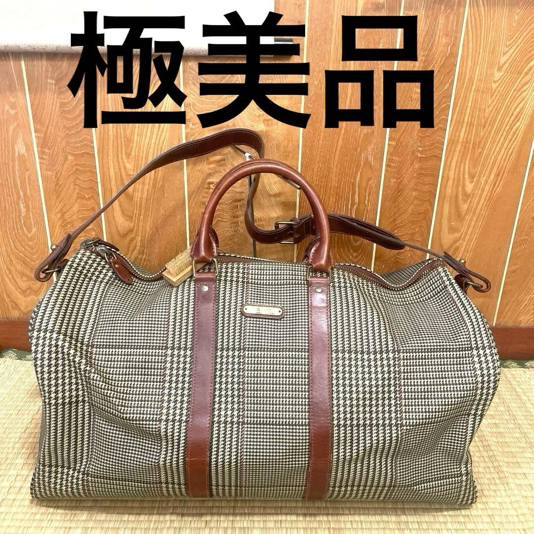 RALPH LAUREN ラルフローレン 2way 千鳥格子　ボストンバッグ