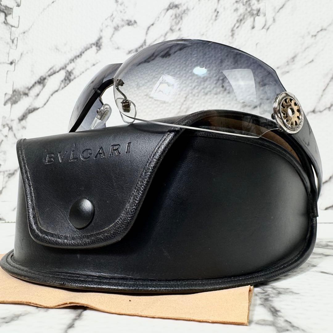 極美品/GACKT着用モデル　ブルガリ　サングラス　トンドサン　メダリオン