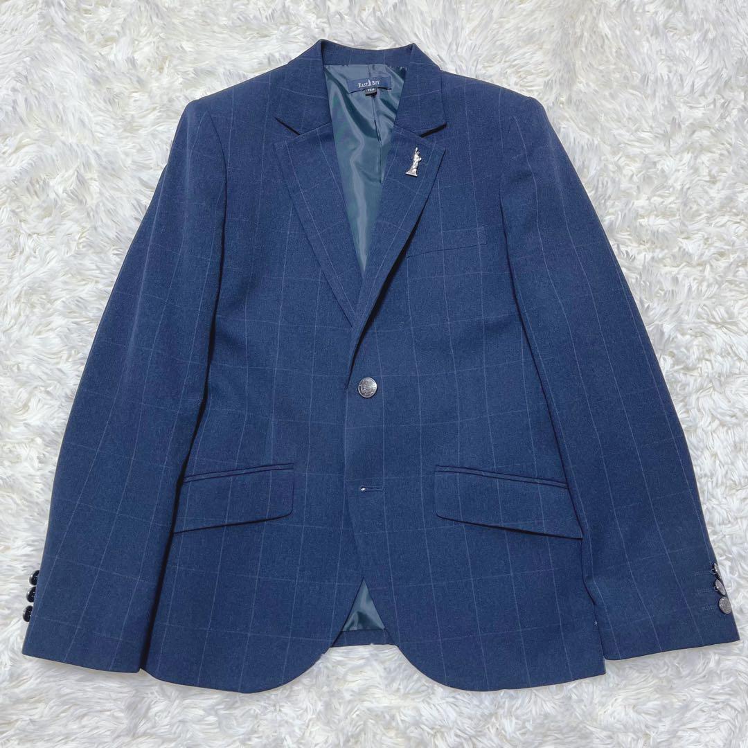 ⭐︎美品⭐︎EASTBOY キッズ フォーマルスーツ 5点セット ネイビー チェック