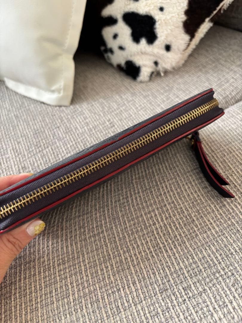 ルイヴィトン モノグラム アンプラント ジッピーウォレット マリーヌルージュ