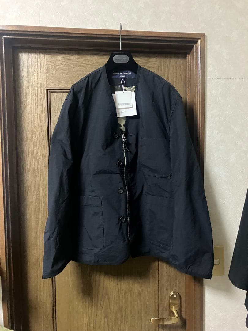 新品22ss garcons homme ナイロンオックス　ジップアップ