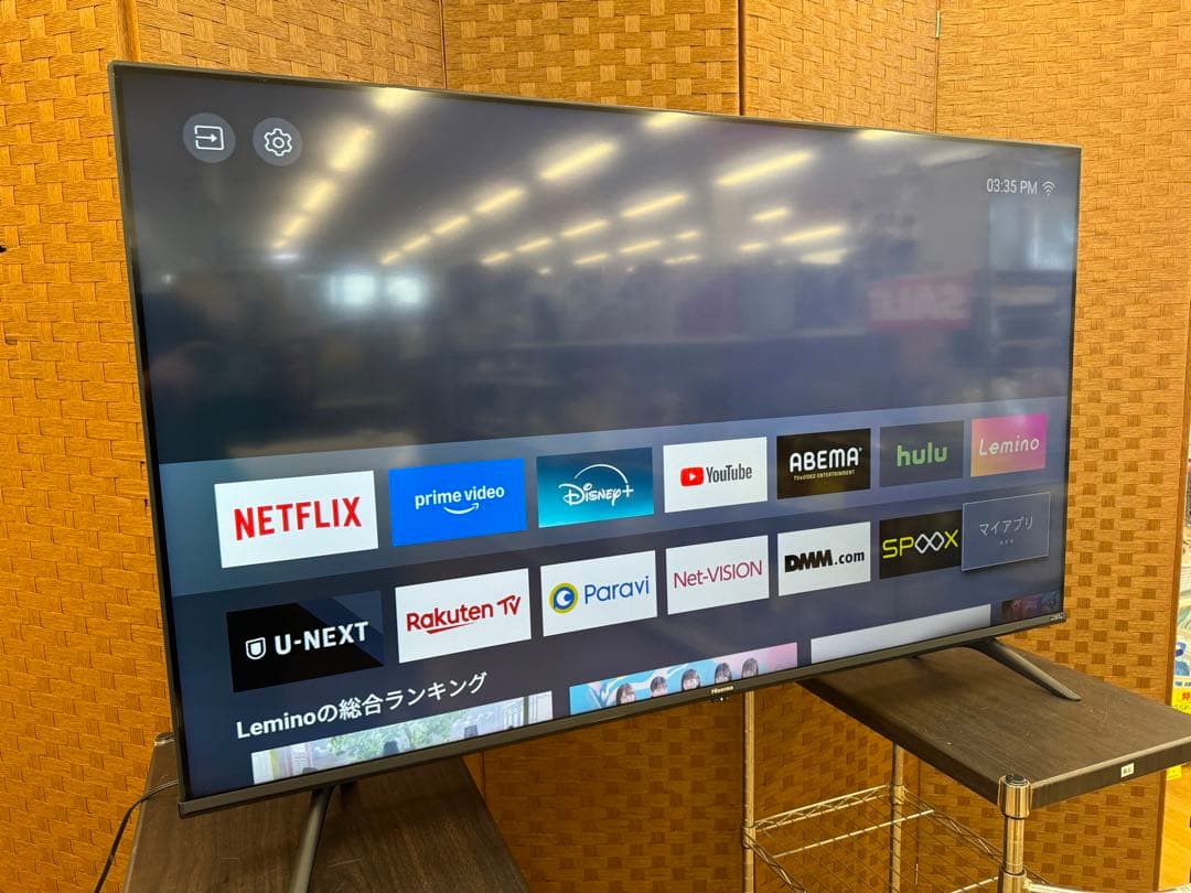 F003 美品　Hisense 50型　液晶テレビ　50E6G 2021年製
