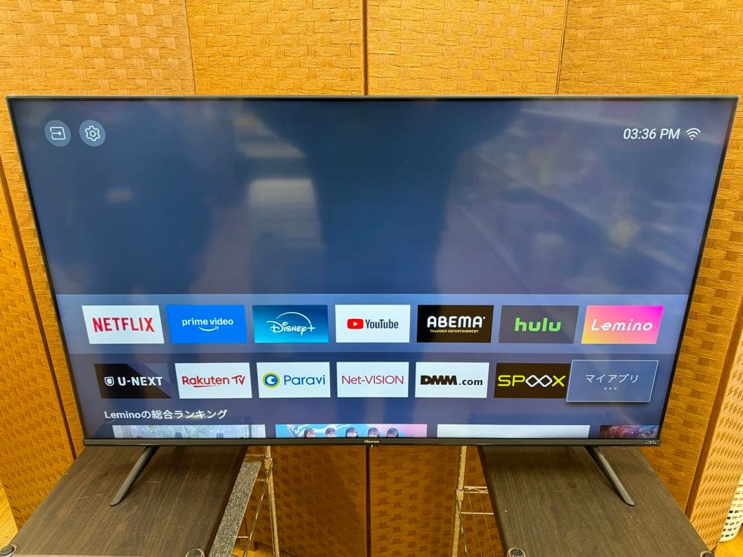 F003 美品　Hisense 50型　液晶テレビ　50E6G 2021年製