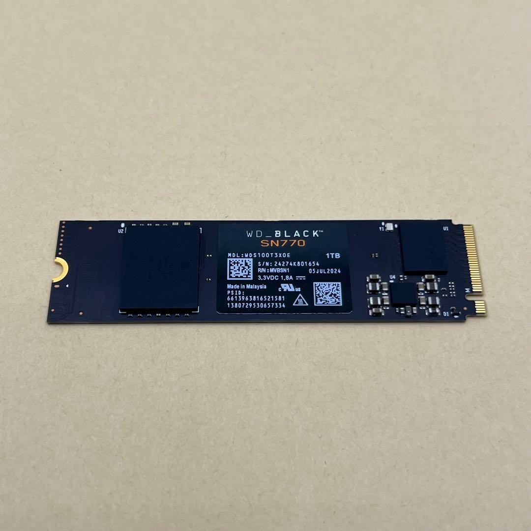 内蔵型SSD WD_BLACK SN770 M.2 NVMe SSD 1TB Gen4