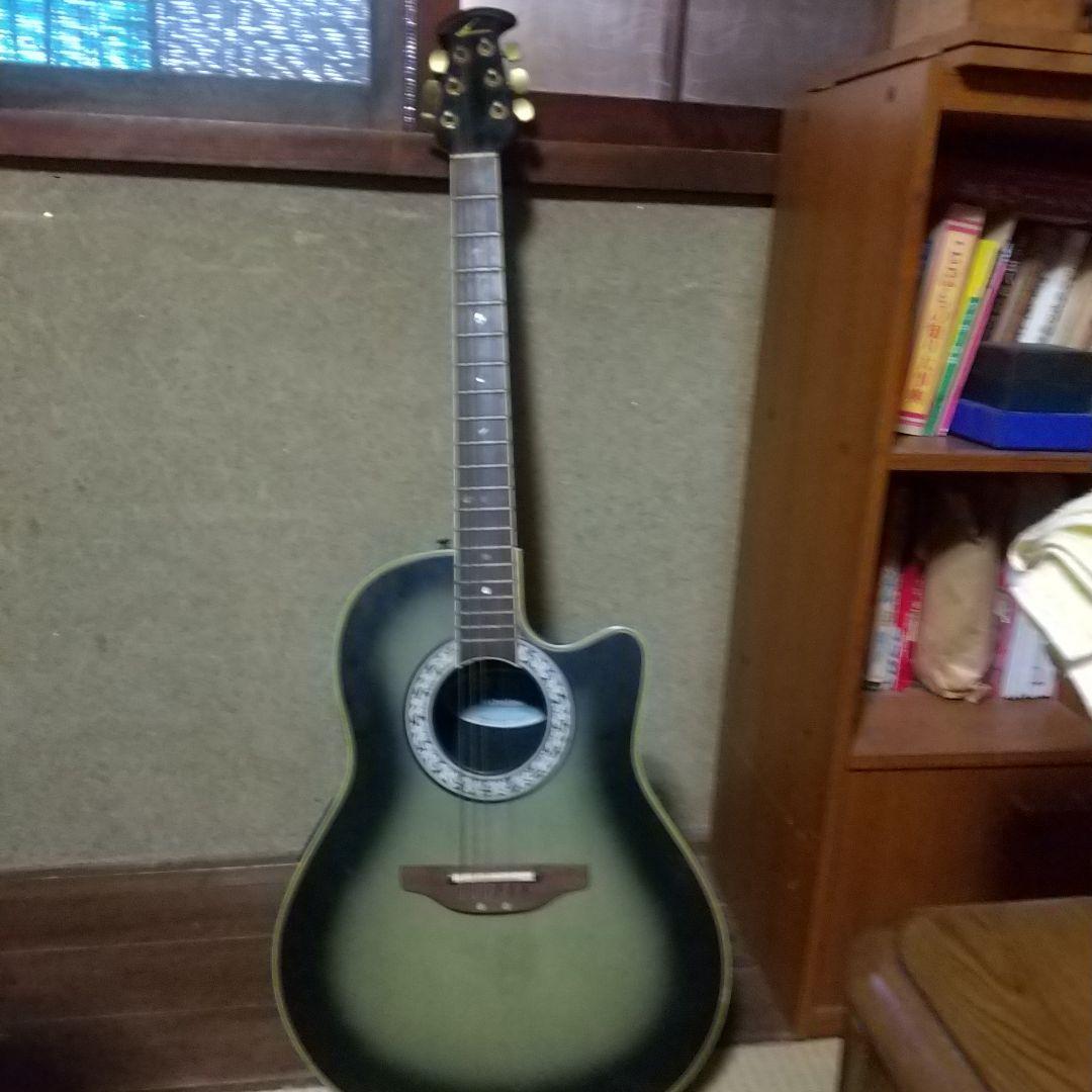 アコースティックギター グラデーションブルー ケース付き