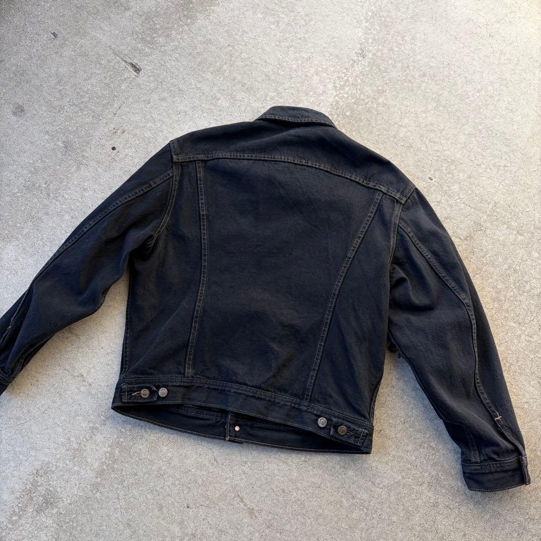 Lee デニムジャケット トラッカー 後染めブラック PATD-153438