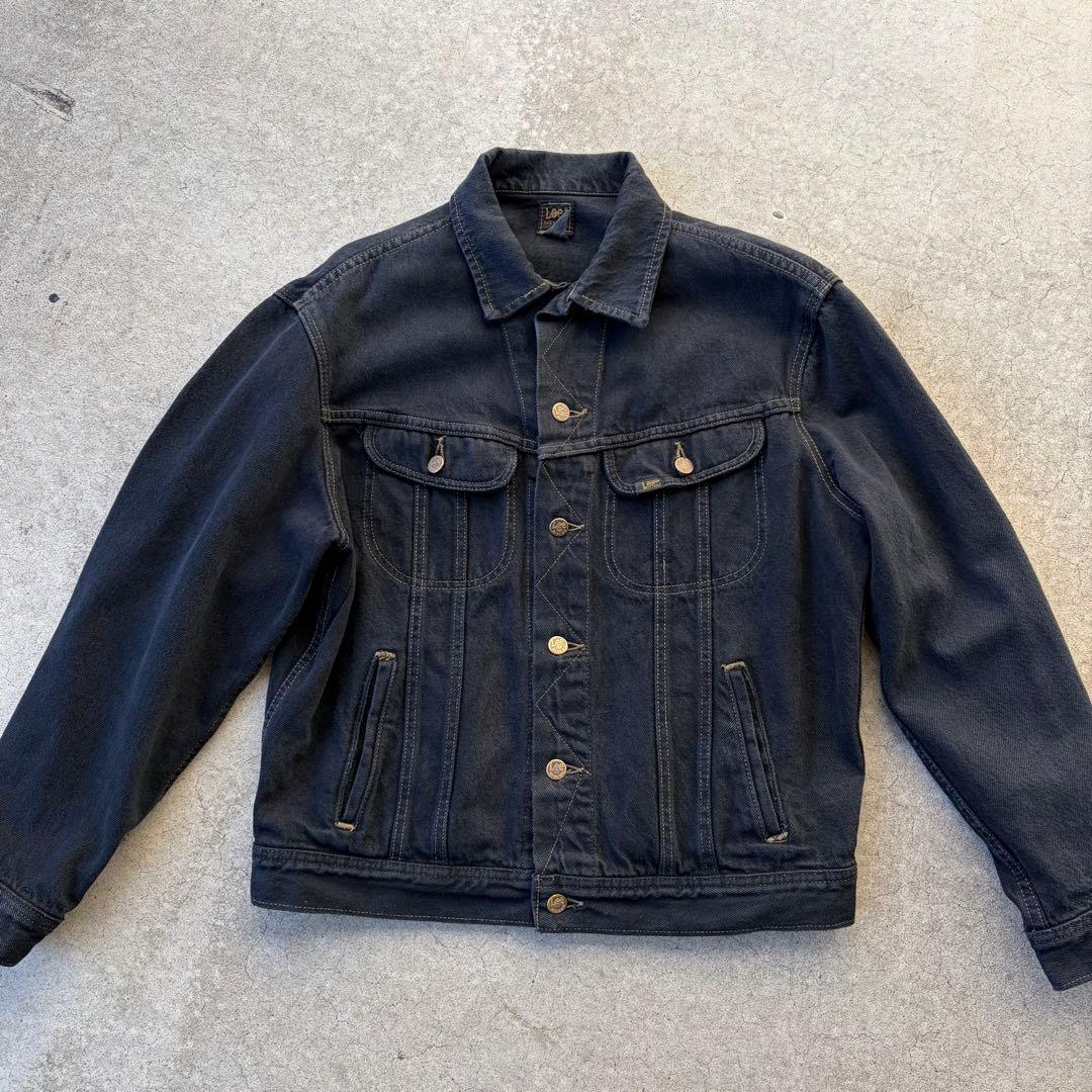 Lee デニムジャケット トラッカー 後染めブラック PATD-153438