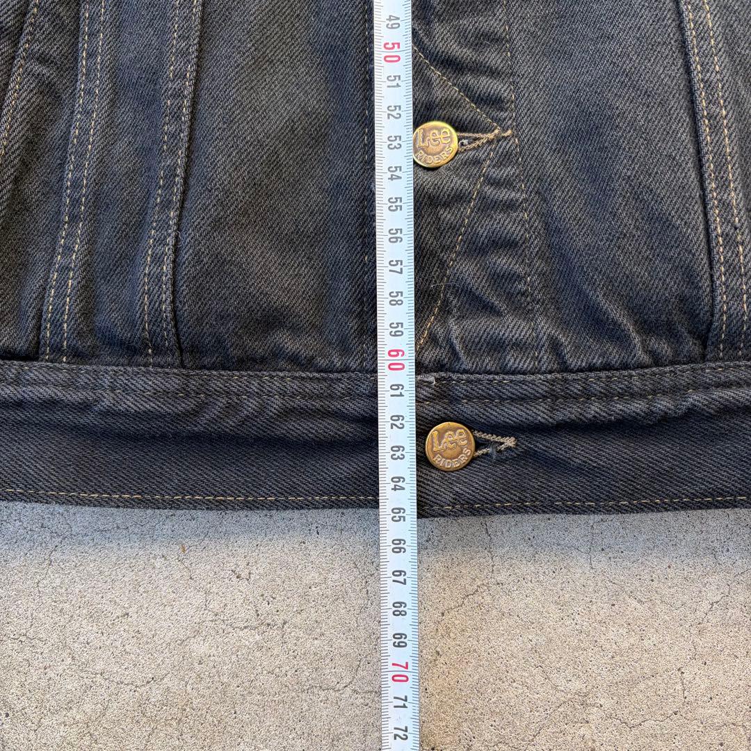 Lee デニムジャケット トラッカー 後染めブラック PATD-153438