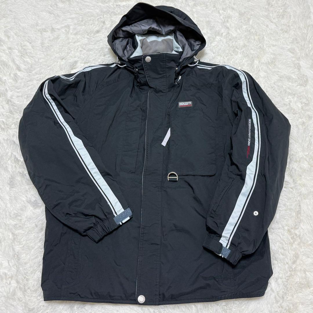 美品 DESCENTE スキーウェア 上下セット Lサイズ 【E-32】