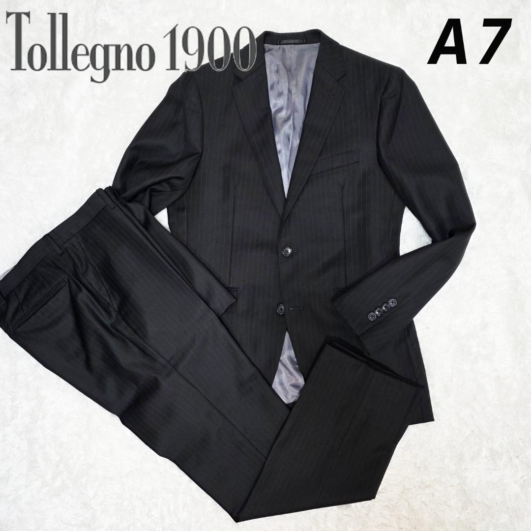 スーツ Tollegno1900 トレーニョ シャドーストライプ A7