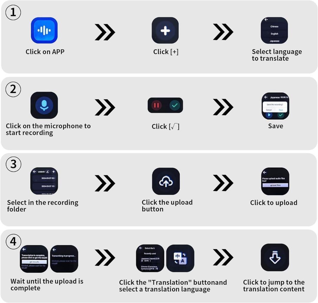 【新品未使用】 文字起こし機能付きボイスレコーダー 小型