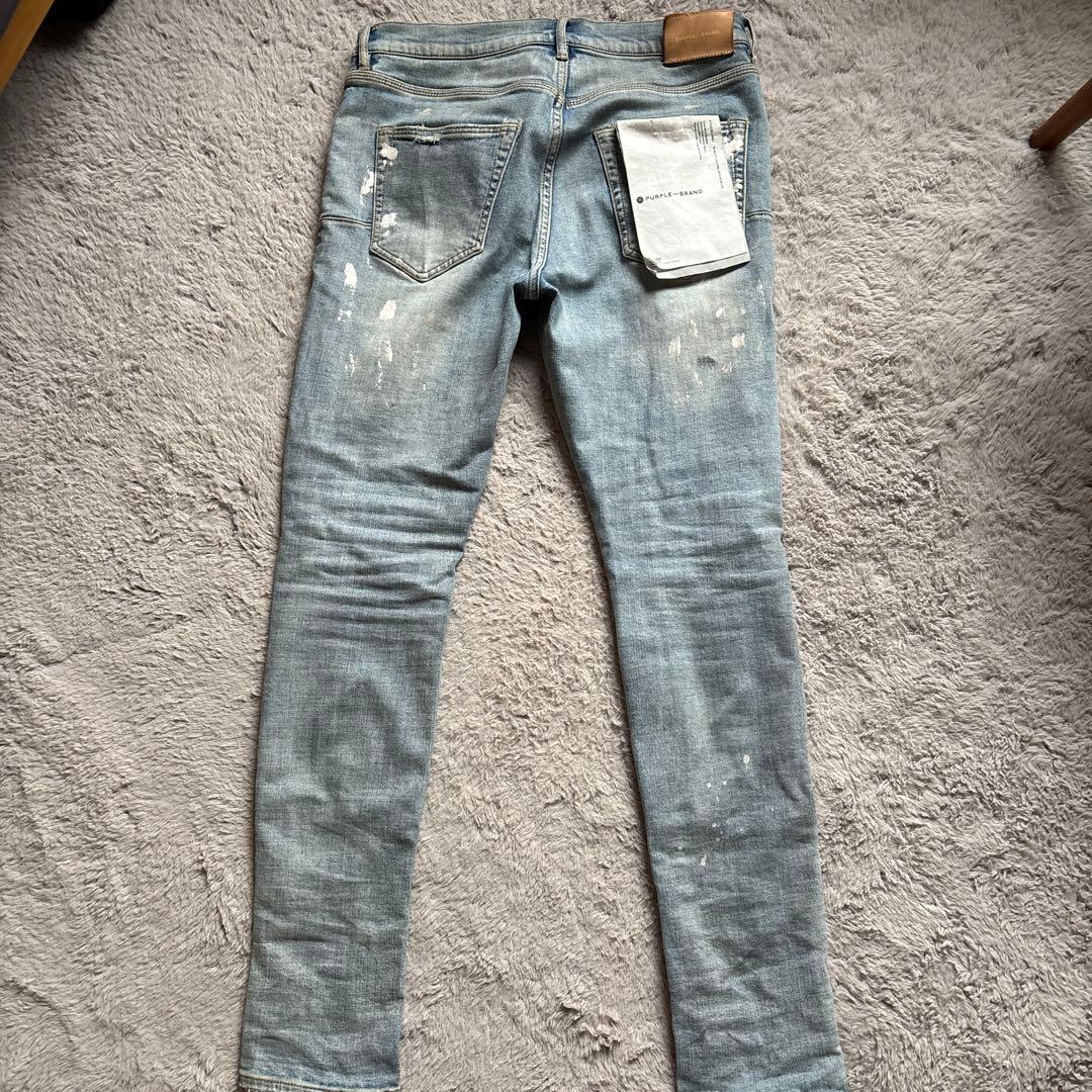 PURPLE スキニーデニムパンツ 32