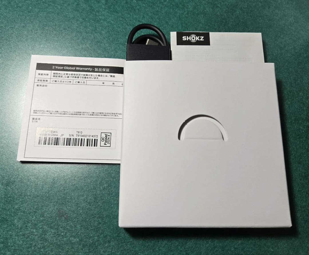 SHOKZ OpenFit ブラック