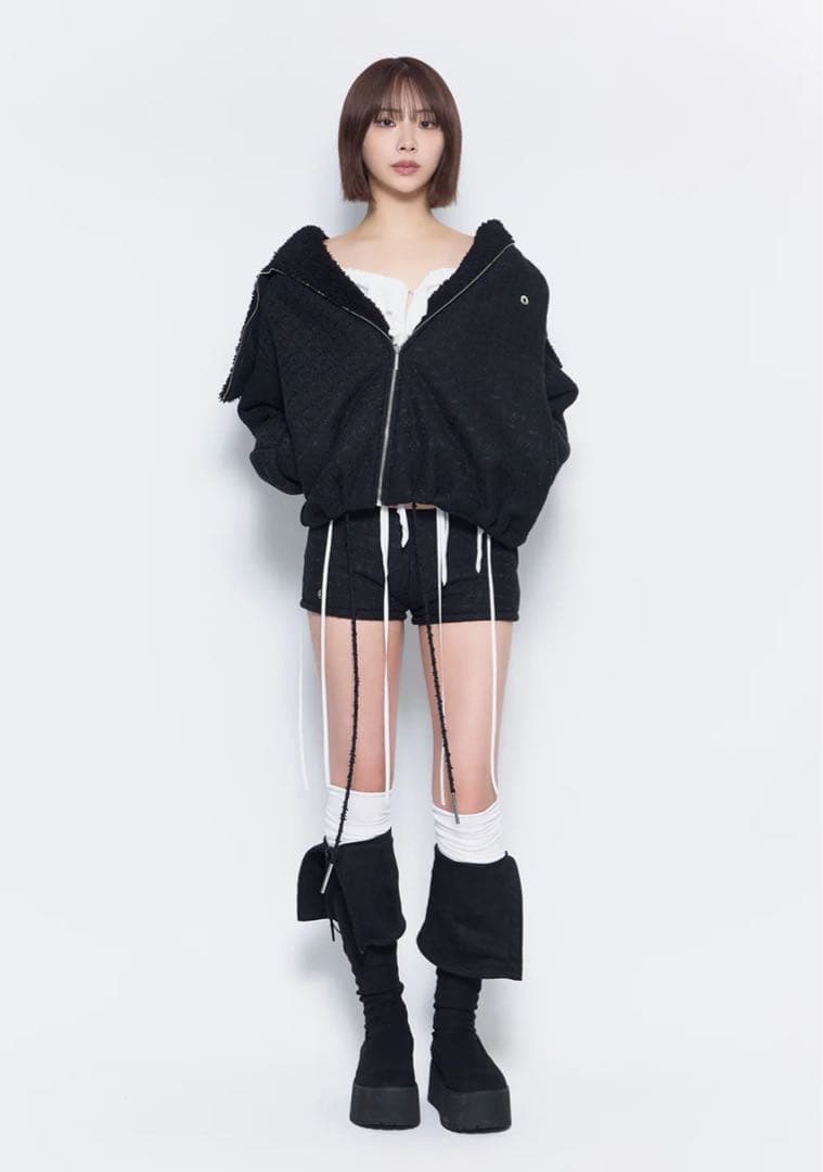 パンツ theredthread S ring biker shorts lace