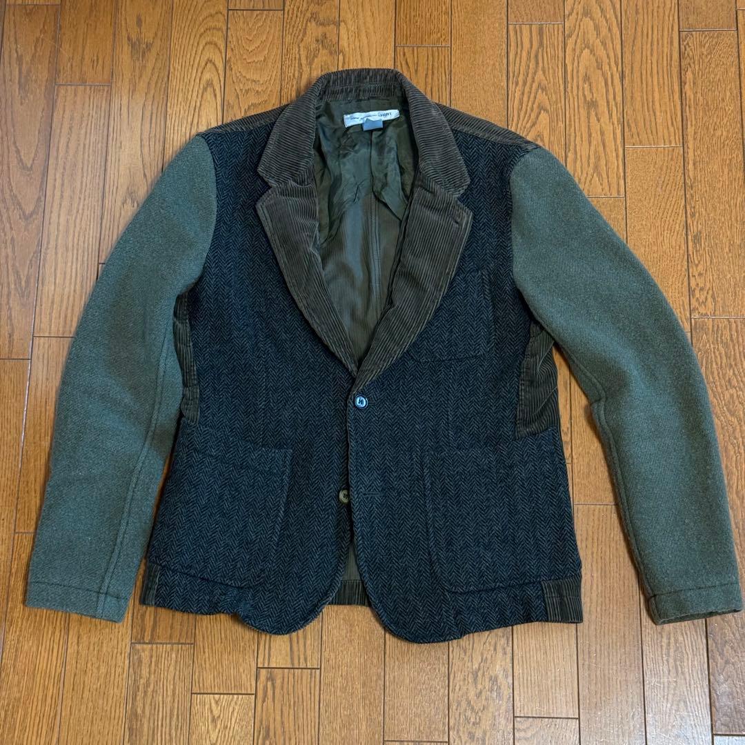 コムデギャルソンシャツ 切り替えジャケット アーカイブ