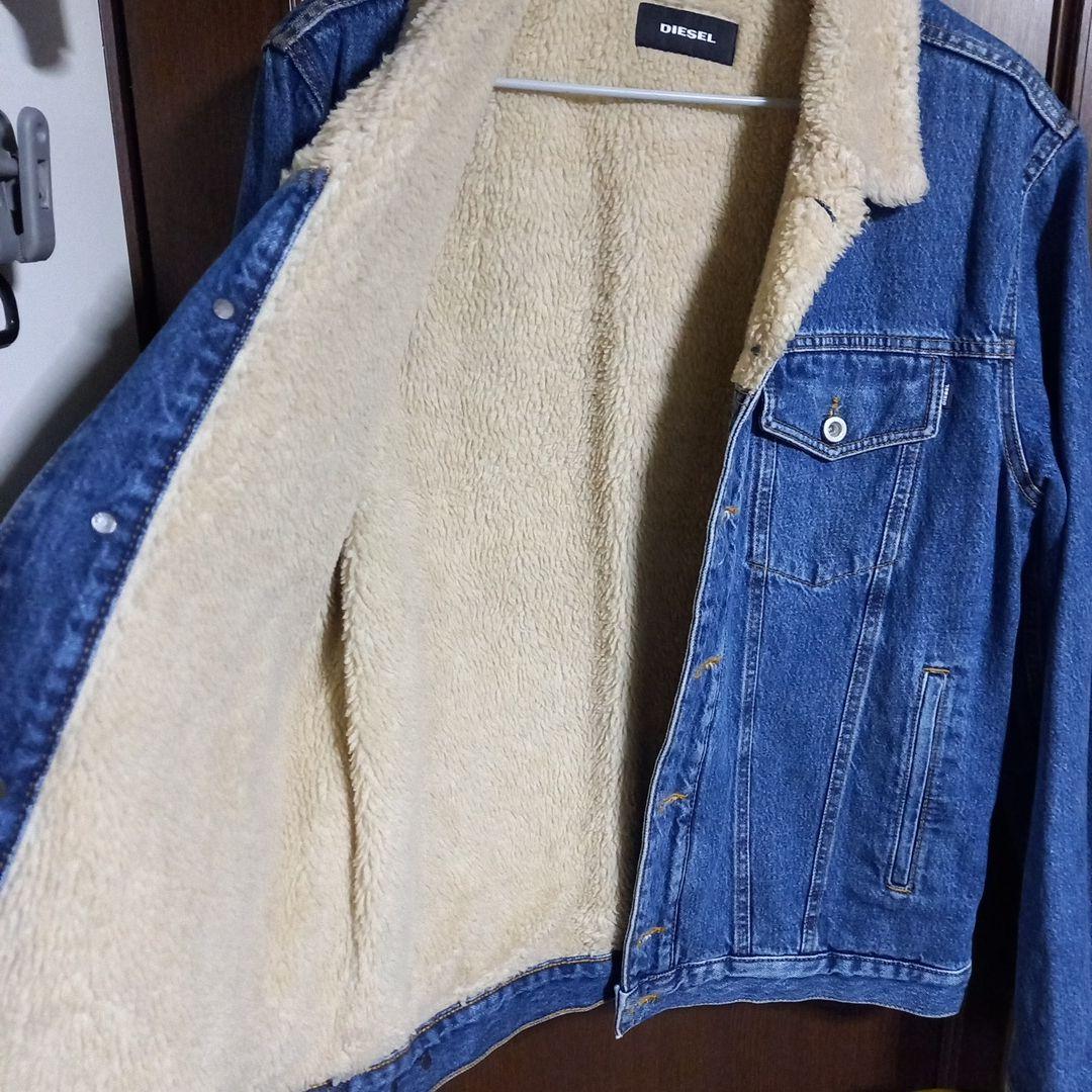DIESEL　ボア付きデニムジャケット　XL