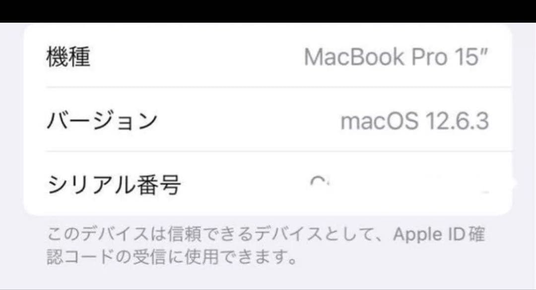 MacBookPro 2016 15-inchジャンク