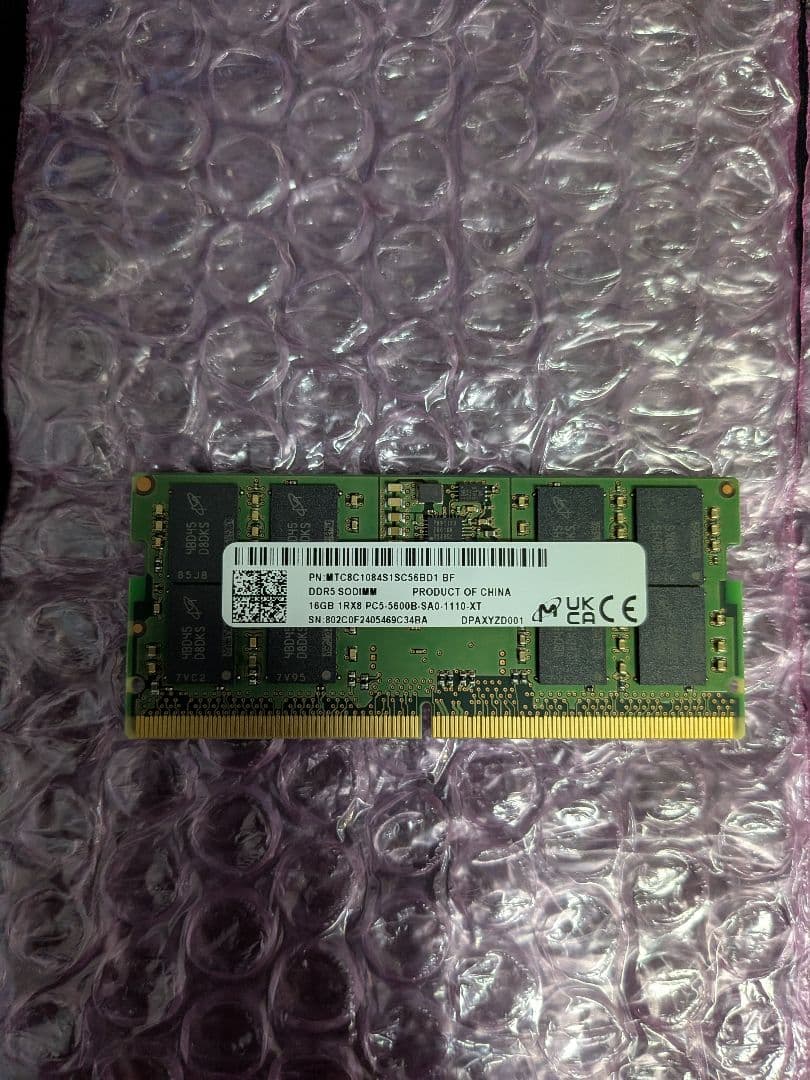 Micron DDR5 5600Mhz 16GB×2 SODIMM
