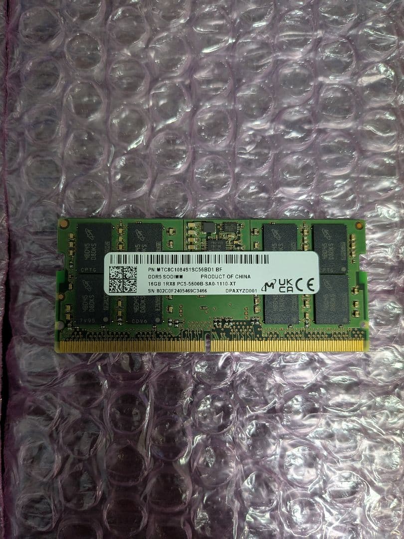 Micron DDR5 5600Mhz 16GB×2 SODIMM