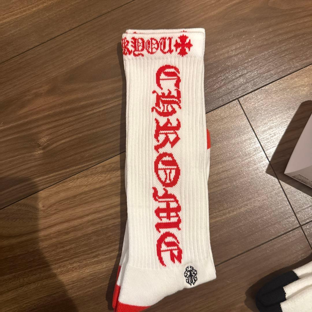 【新品未使用】【赤のみ】クロムハーツ　靴下