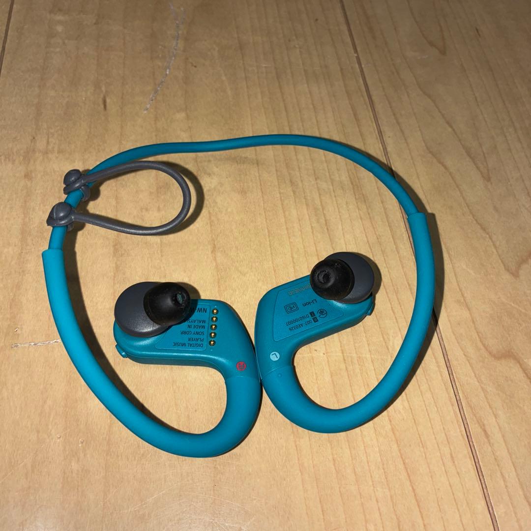 極美品　SONY NW-WS623 ワイヤレスイヤフォン　ブルー色