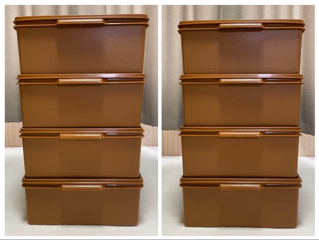 美品/4個セット/タッパーウェア/ロングスーパーケース/衣装ケース/収納①